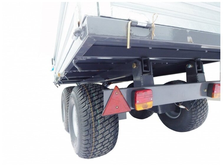 Vlek 2 za traktor sklápění 140x240 cm 1500 kg SPZ