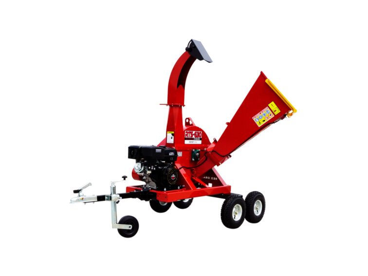 Štěpkovač RTSOK630 s benzínovým motorem 15 HP s podvozkem