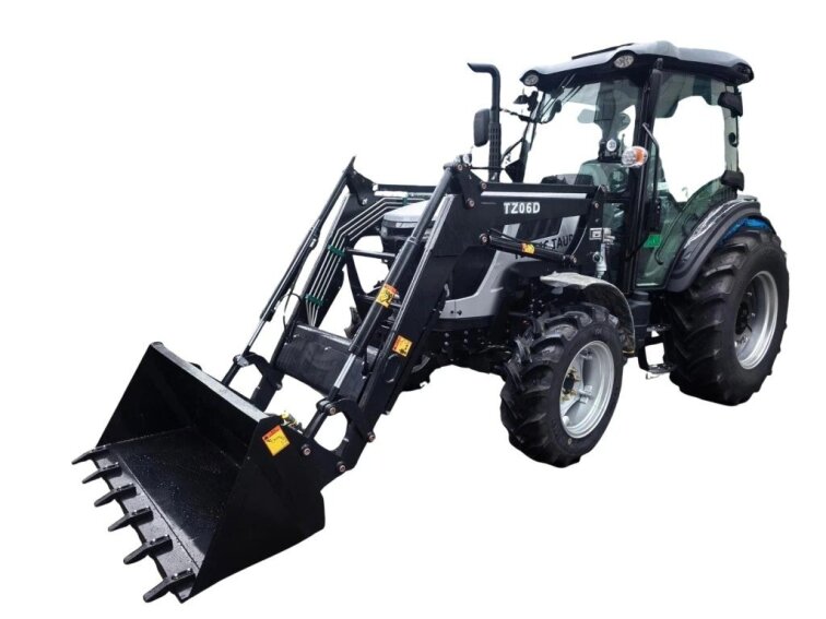 Malotraktor Tauros TB754c s kabinou a čelním nakladačem