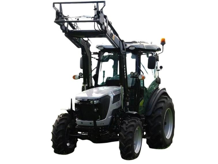 Malotraktor Tauros TB754c s kabinou a čelním nakladačem