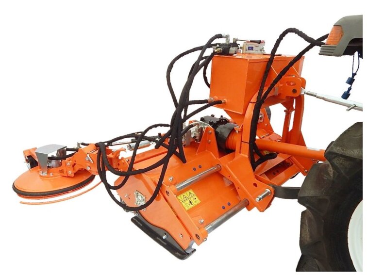 Mulčovač za traktor EFGCHSM 125 cm s podsekávačem ohradníků