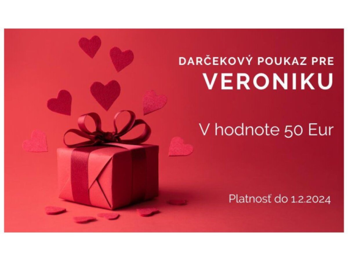 Darčeková poukážka 50 Eur
