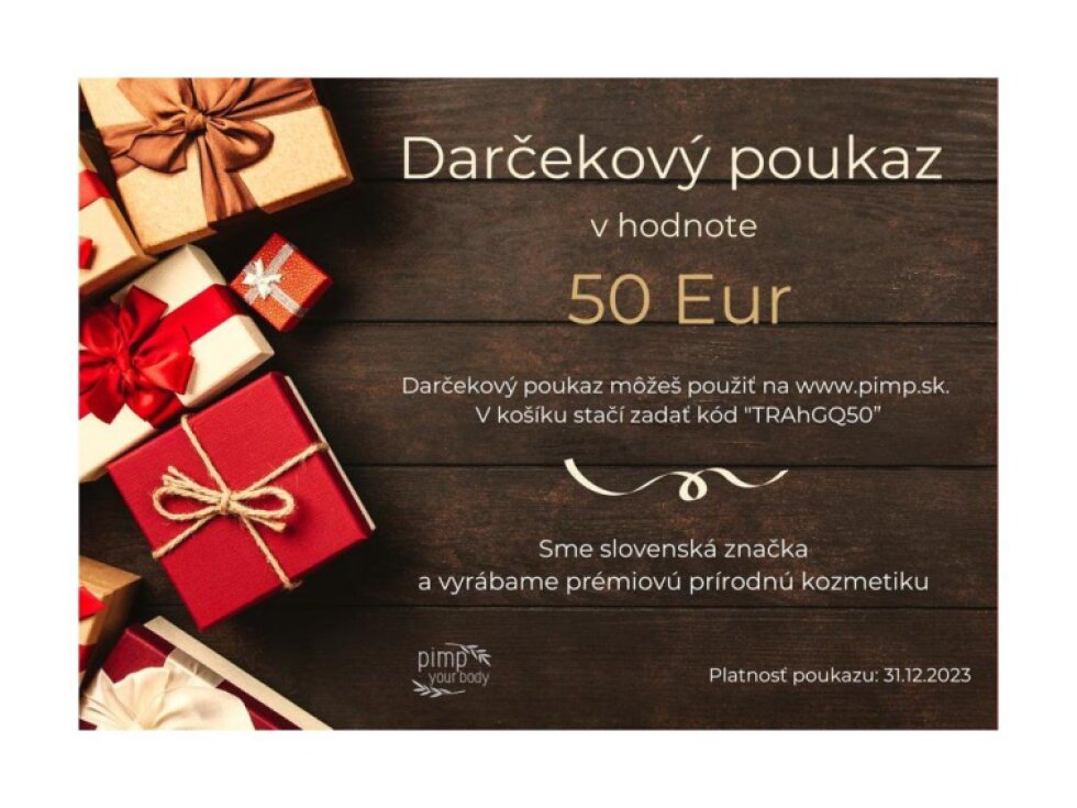 Darčeková poukážka 50 Eur