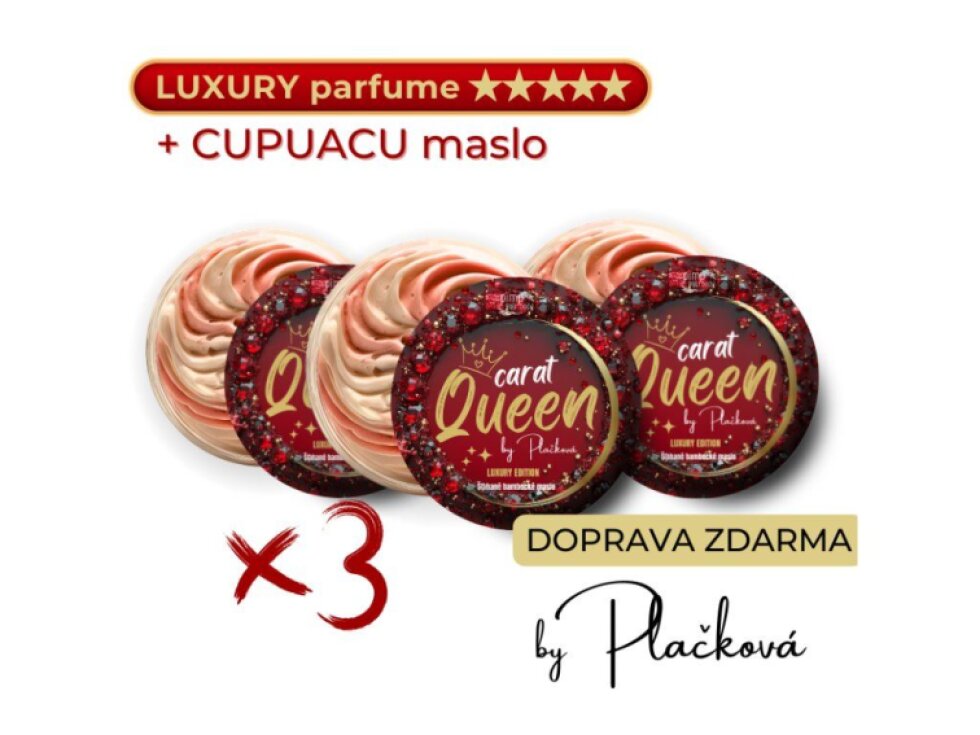 SET 3x Queen Carat - šľahané bambucké maslo 150 ml