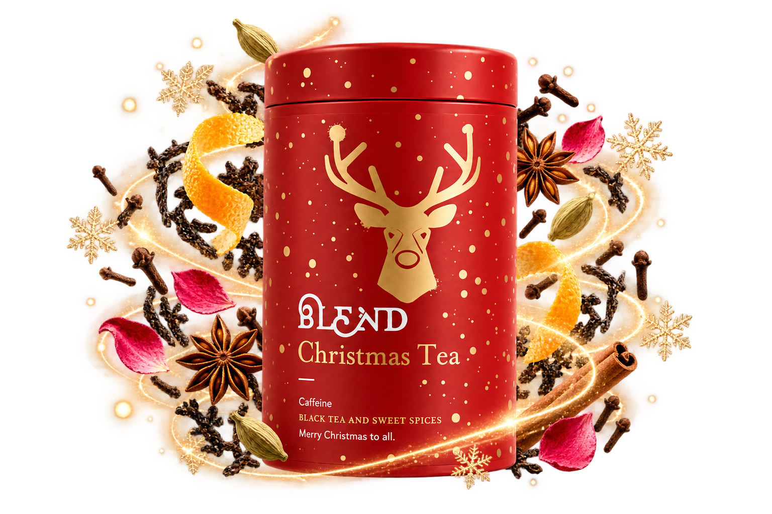 BLEND Christmas Tea 100 g vianočný čierny čaj v červenej plechovke
