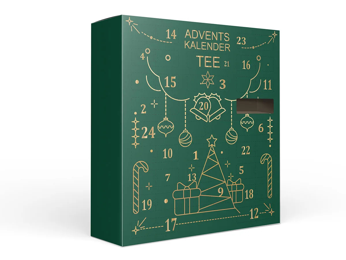 XL Tea Advent Calendar Green Christmas s 24 čajmi