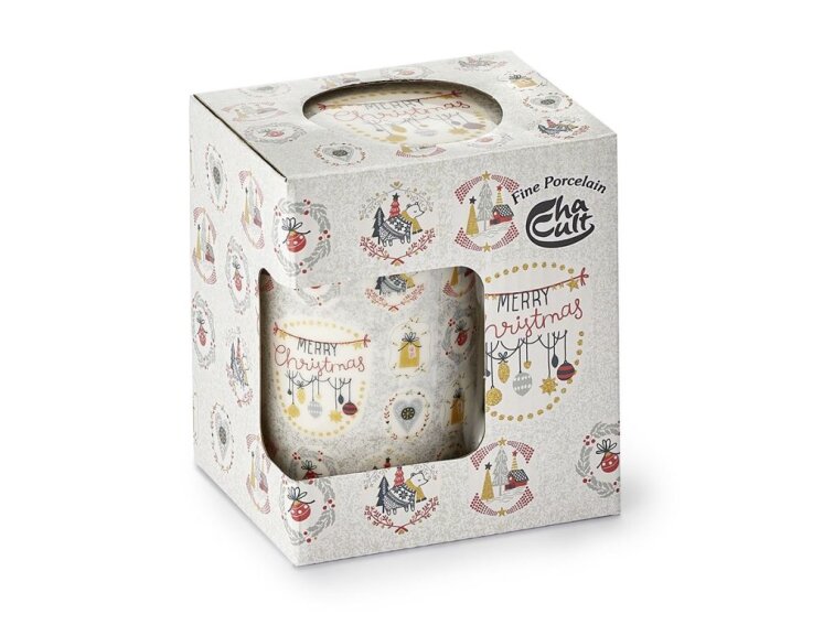 Herb Tea Cup MERRY MISTLETOE