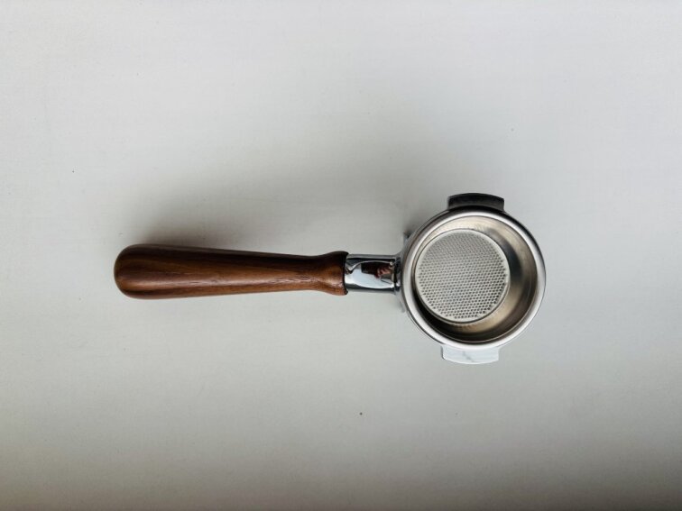 XLVI portafilter 2 spout + basket (sitko) walnut