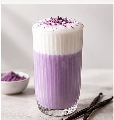 Ube Vanilla Cloud – recept CoffeeArt