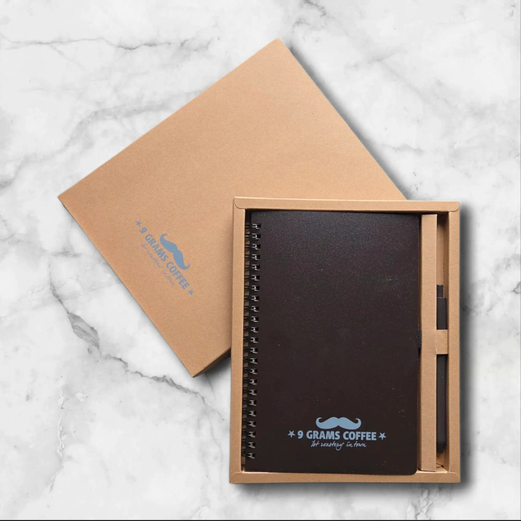 Kávový blok A5 logo 9 Grams Coffee
