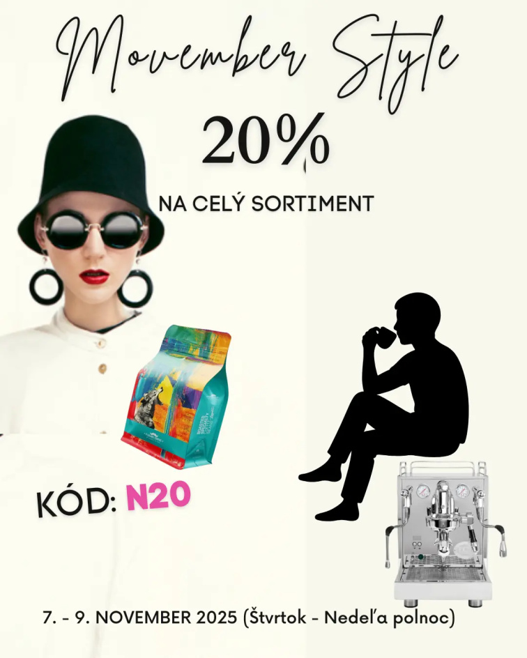 Movember Style! 20% zľava na celý sortiment