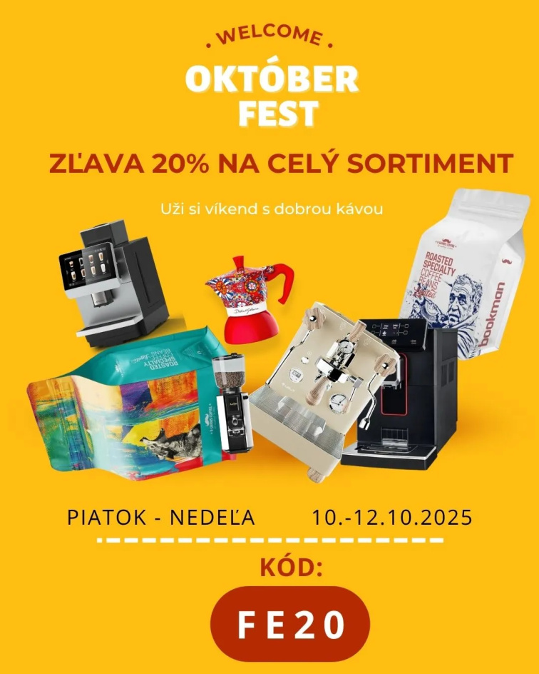 OKTÓBER FEST - ZĽAVA 20% NA CELÝ SORTIMENT
