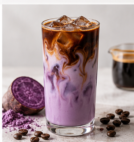 Dirty Iced Ube – recept CoffeeArt