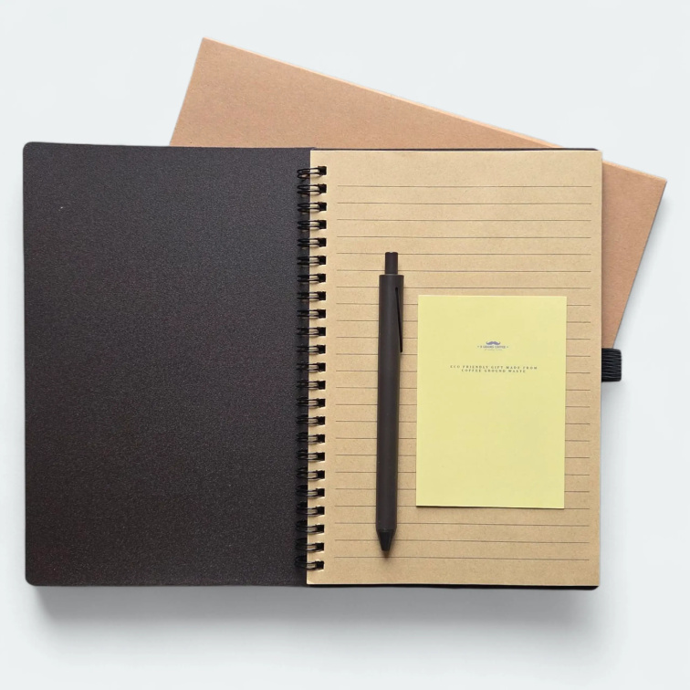 Kávový blok A5 logo 9 Grams Coffee