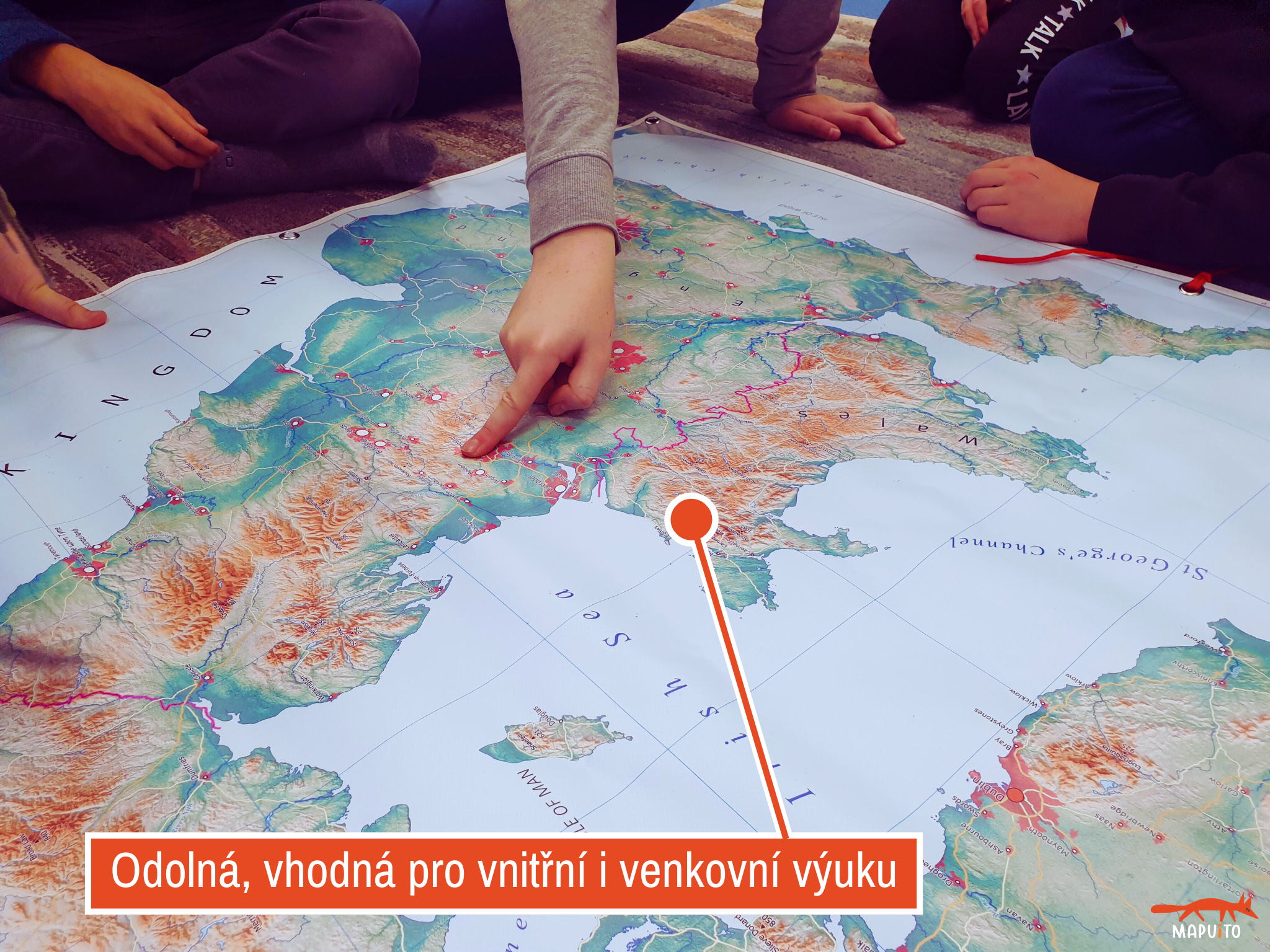 Velká mapa Britských ostrovů