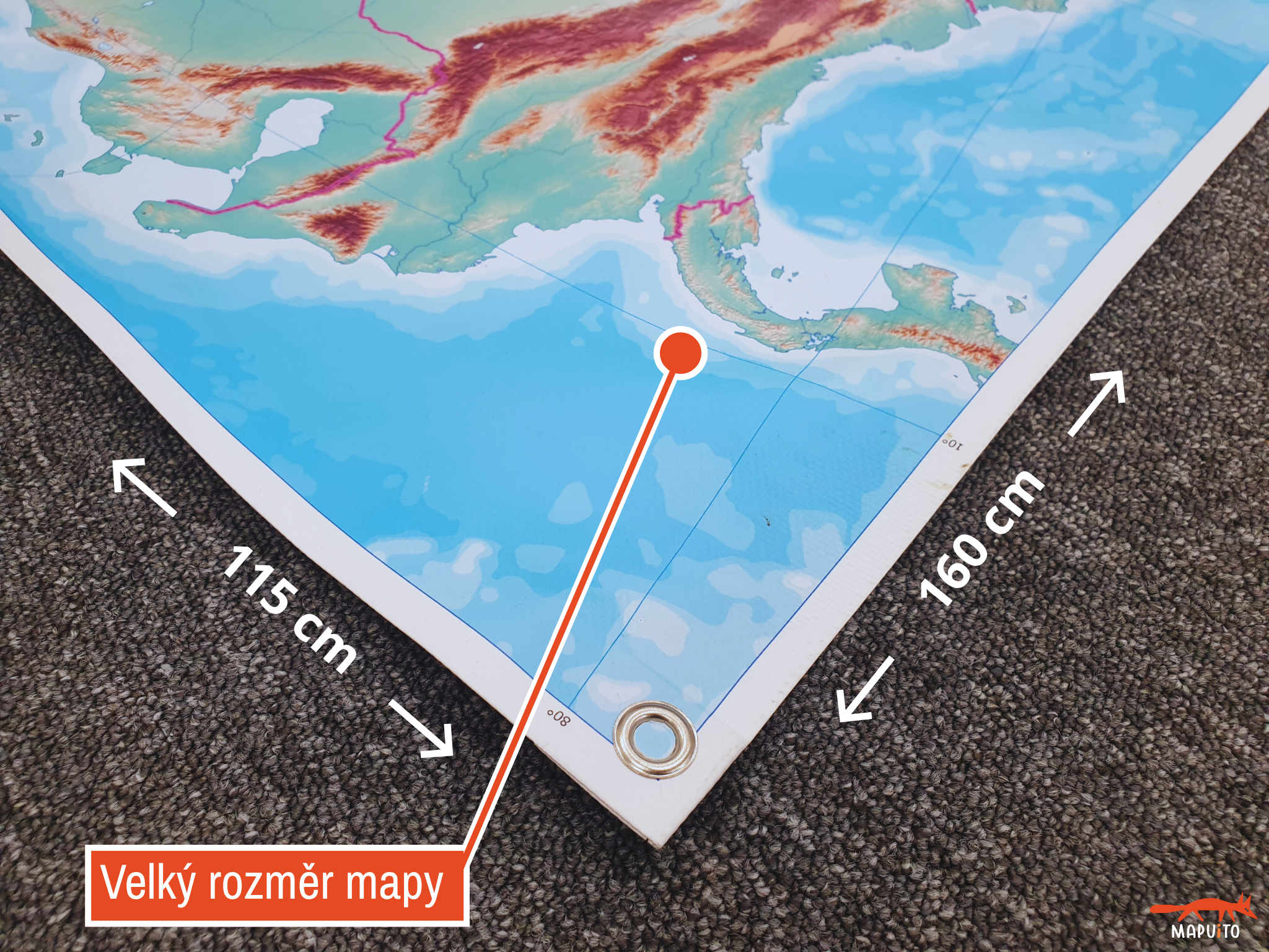 Velká mapa Jižní Ameriky
