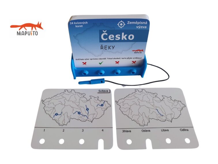 Velká mapa Česka + Zeměpisná výzva – Česko (výhodná sada se slevou 25 %)