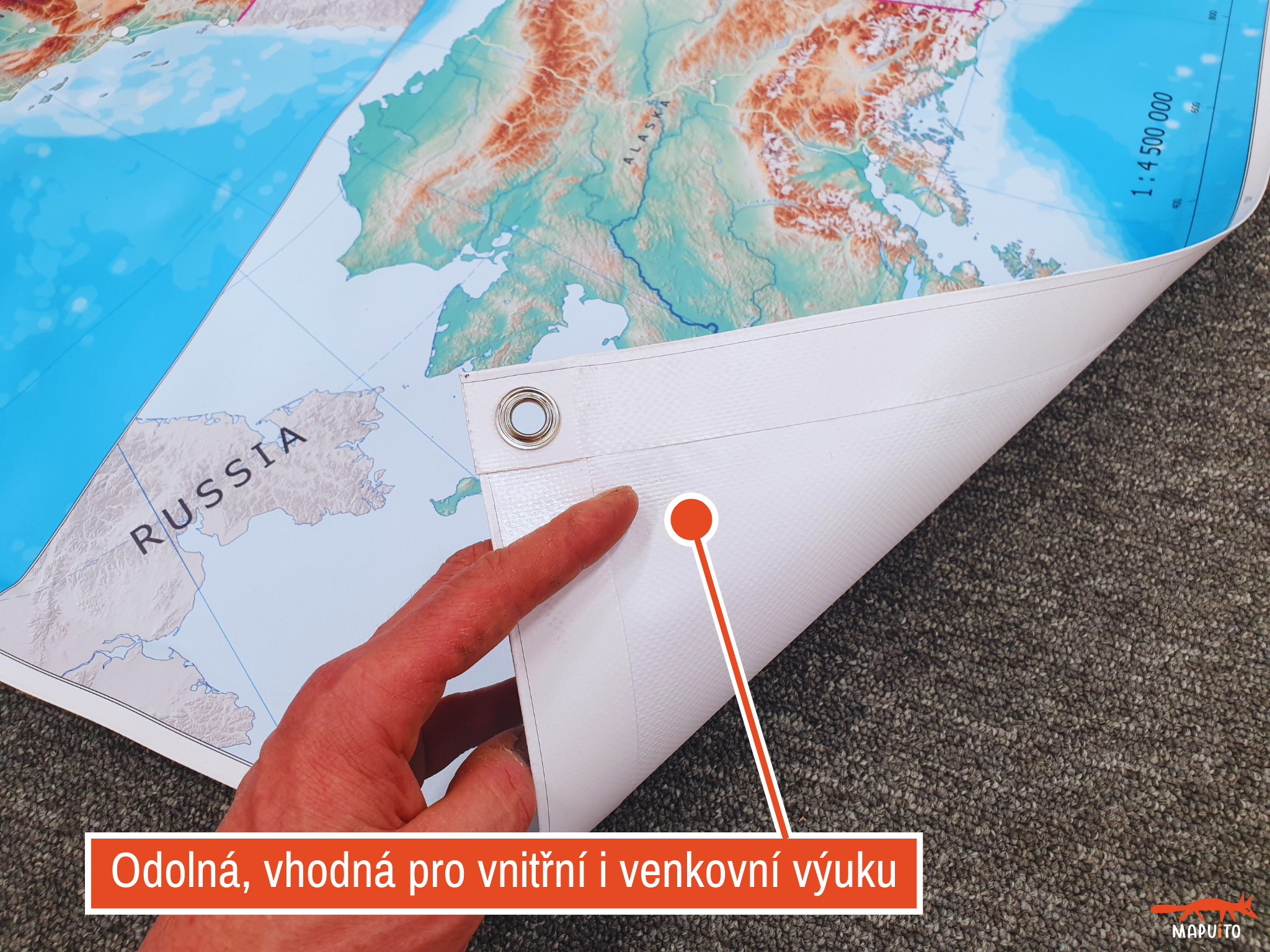 Velká výuková mapa USA