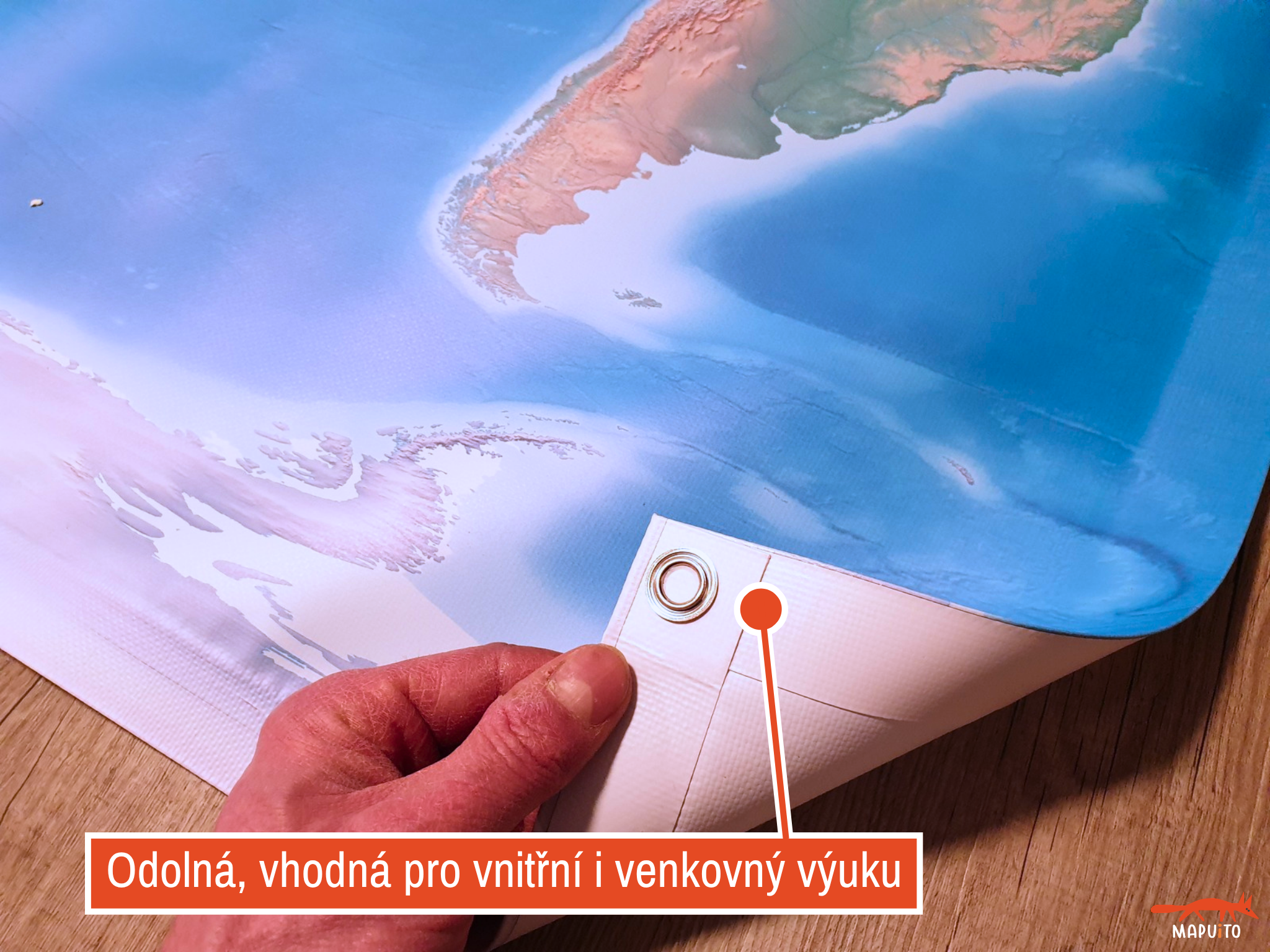 Montessori mapa světa