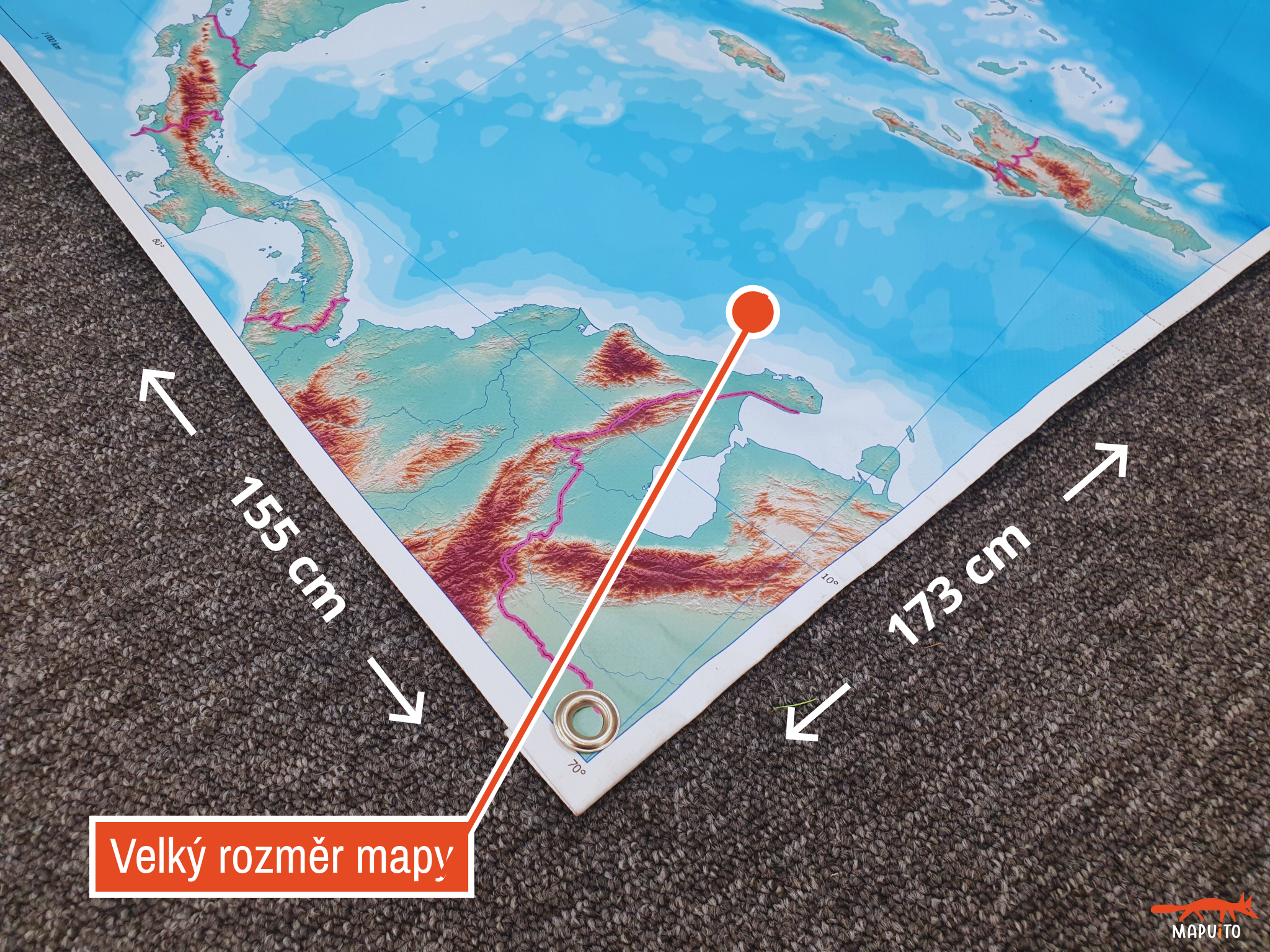 Velká mapa Severní Ameriky