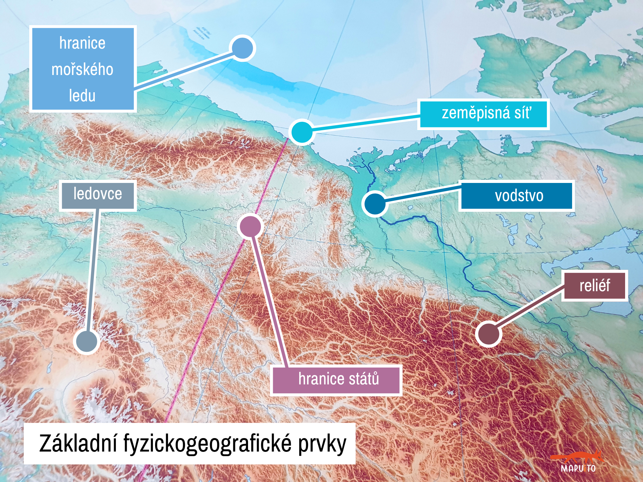 Velká mapa Arktidy
