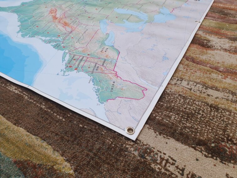 Velká výuková mapa USA