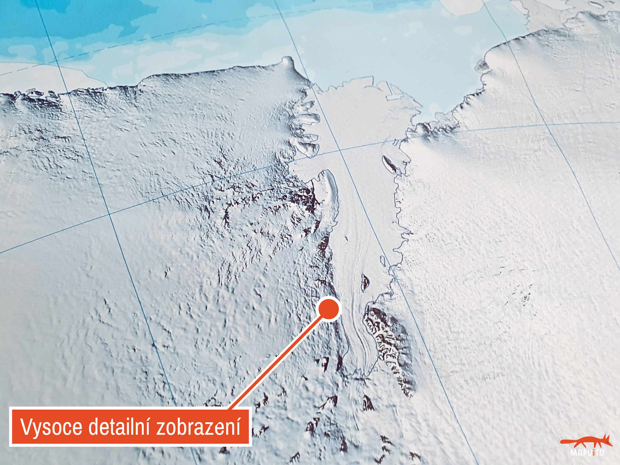 Velká mapa Antarktidy