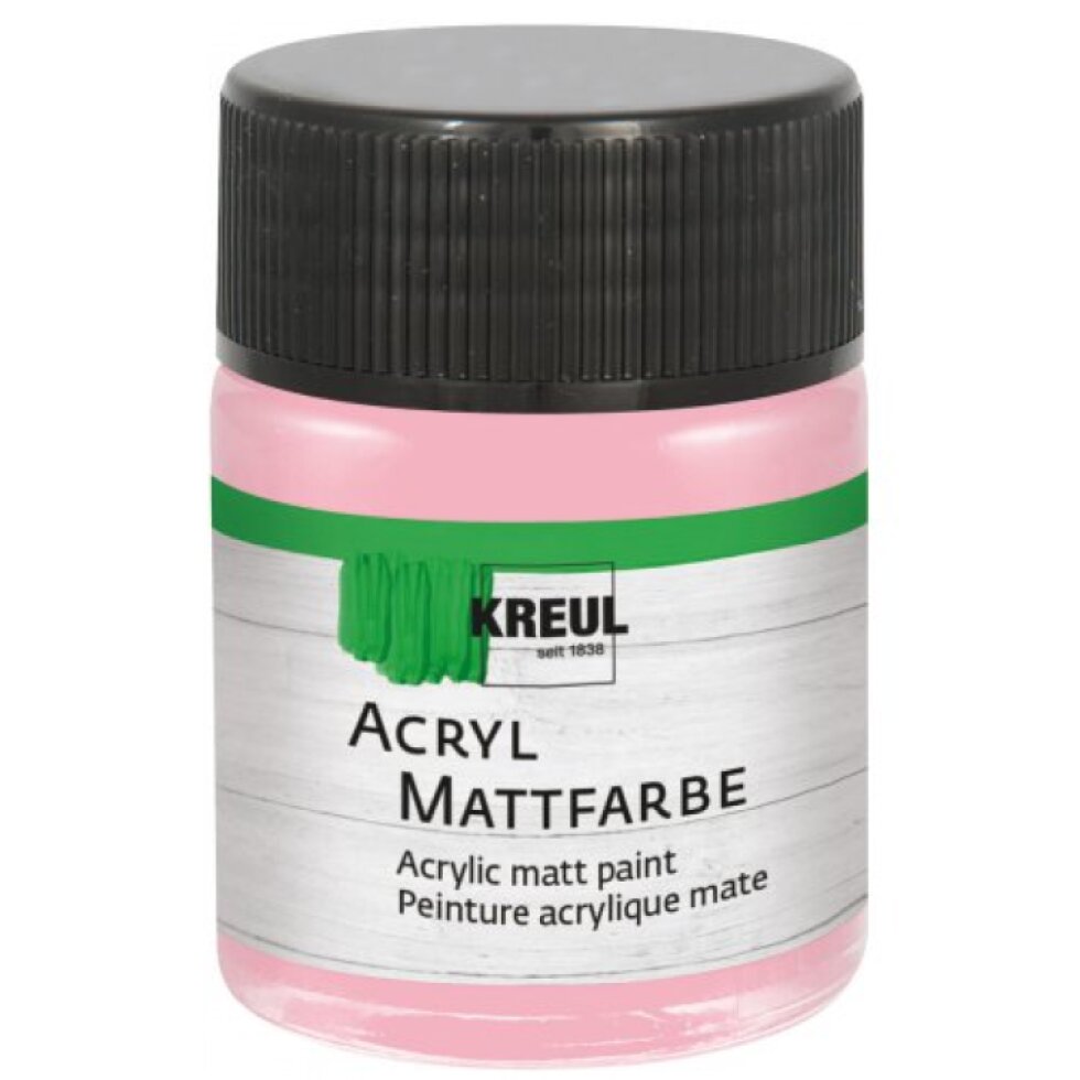 Akrylová barva matná KREUL 50 ml PASTELOVÁ RŮŽOVÁ