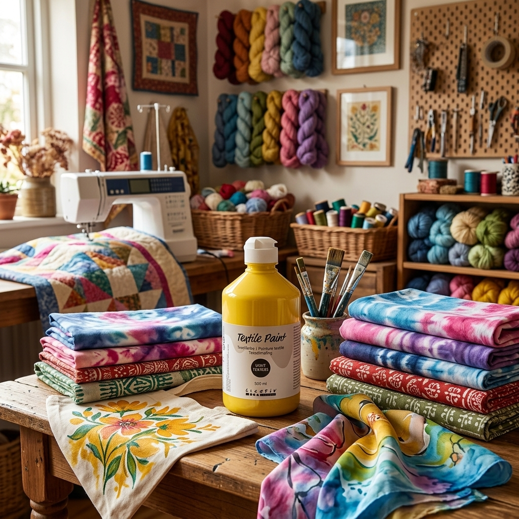 Barva na textil CREATIV 500 ml NEONOVÁ ŽLUTÁ