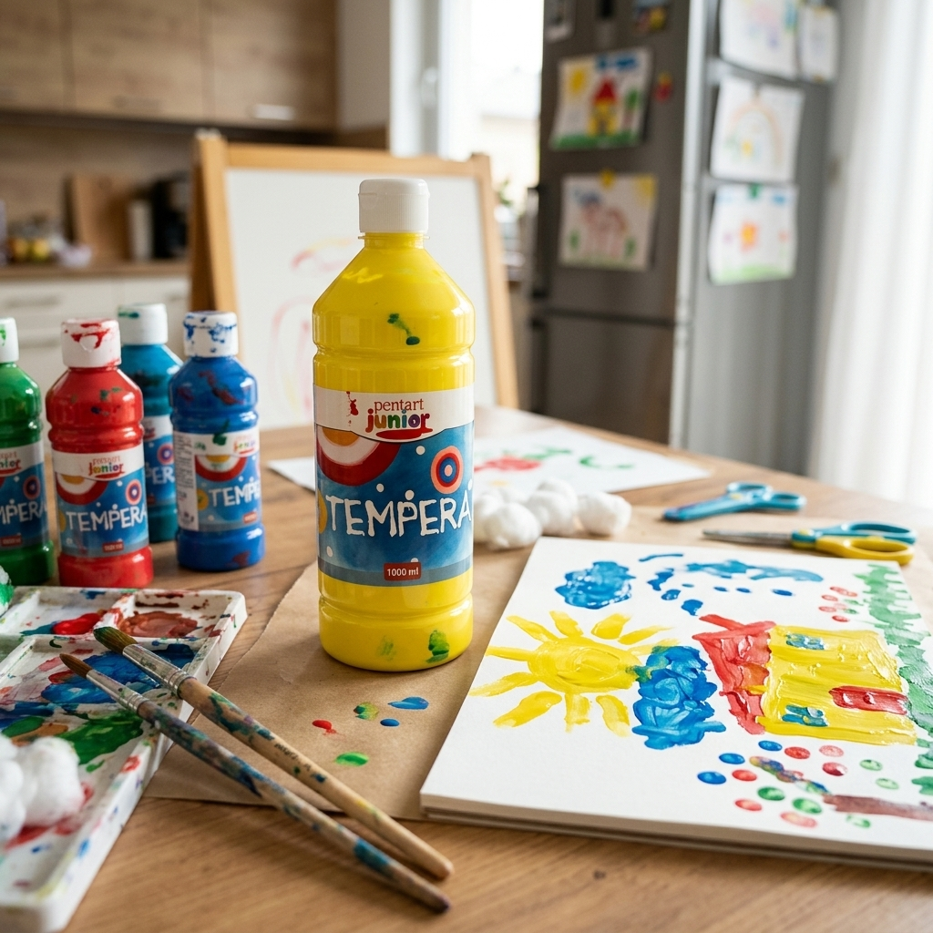 Temperová barva Junior PENTART 1000 ml ŽLUTÁ