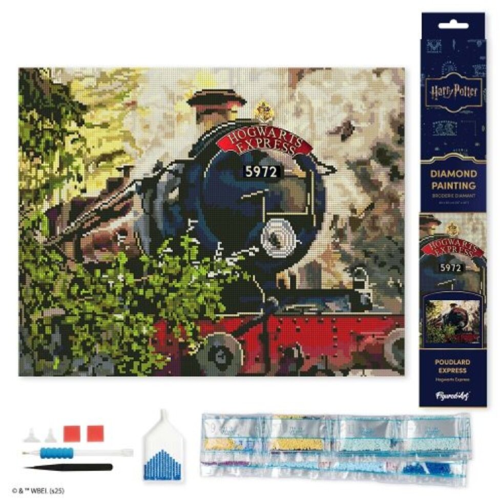 Diamantové malování - HARRY POTTER - BRADAVICKÝ EXPRES 40 x 50 cm bez rámu