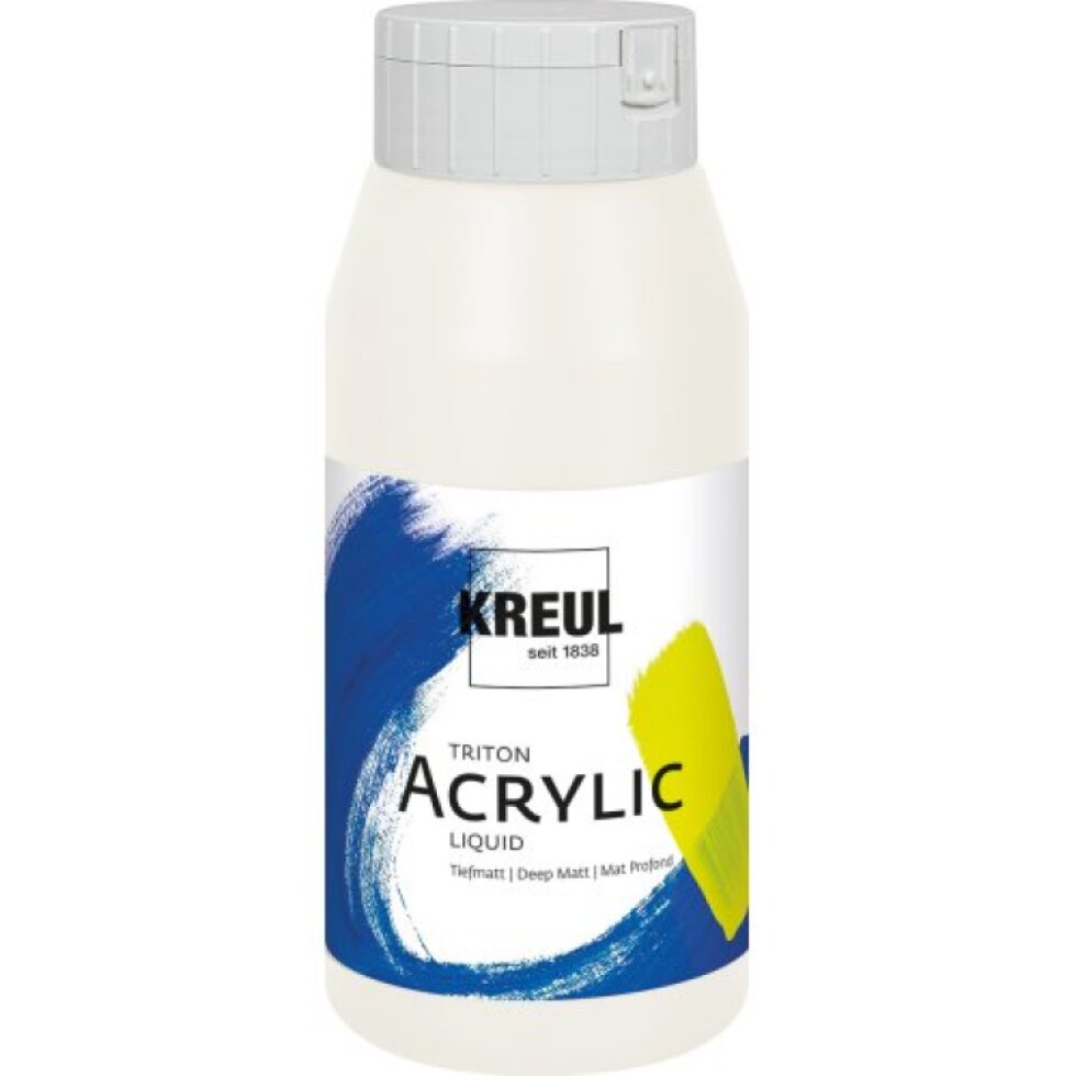 Akrylová barva TRITON KREUL SOLO GOYA 750 ml BÍLÁ MÍCHANÁ