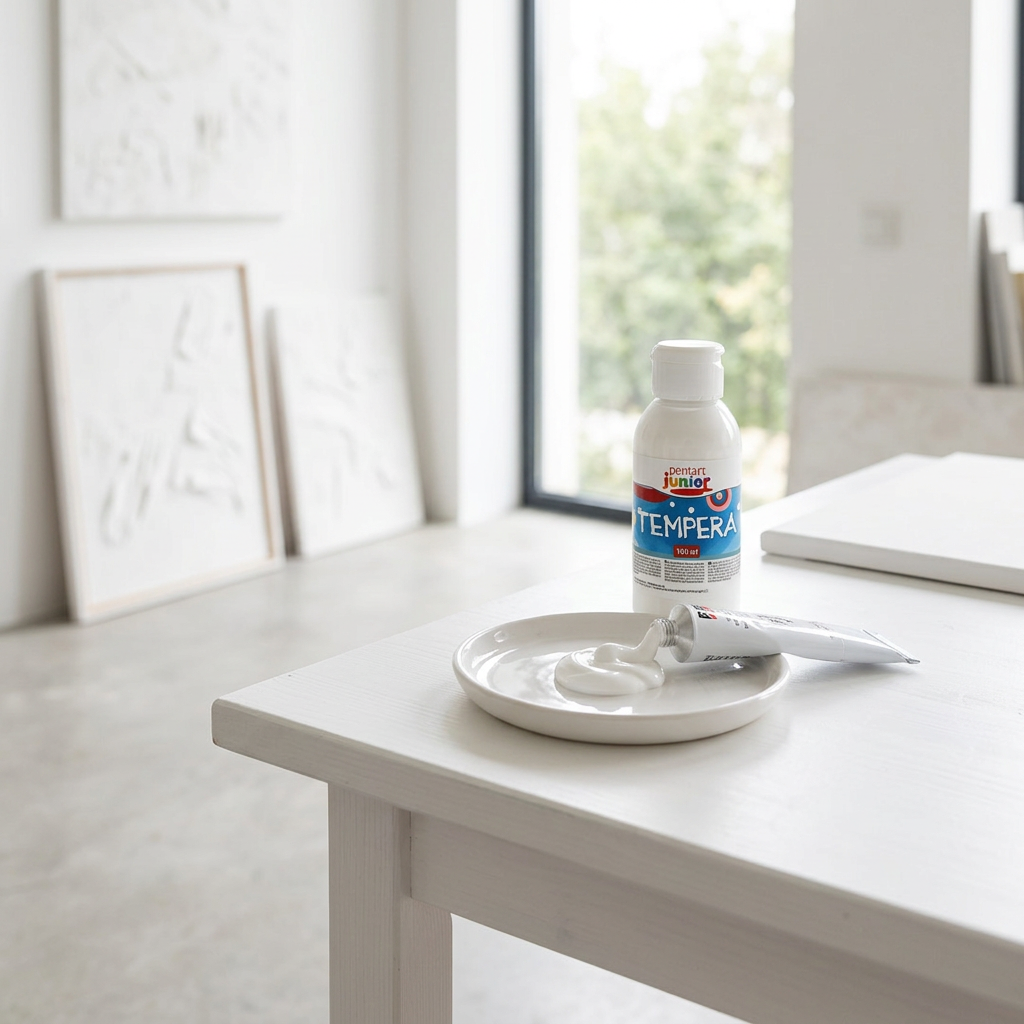 Temperová barva Junior PENTART 100 ml BÍLÁ