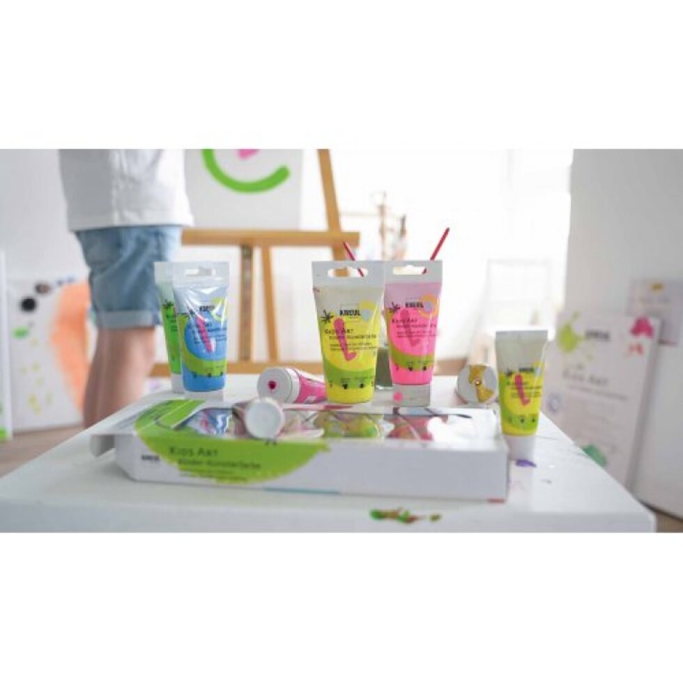 Sada Umělecká barva KIDS ART pro děti 8 barev 20 ml