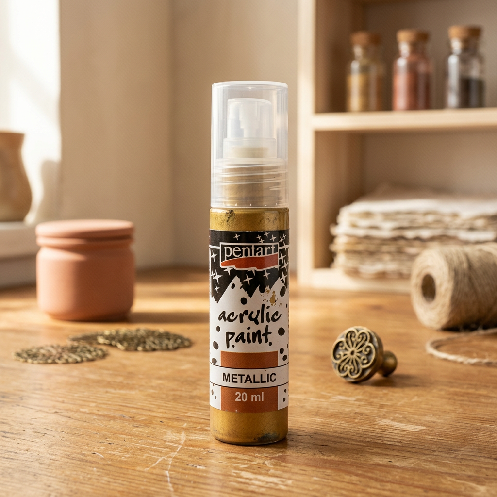 Akrylová barva metalická PENTART 20 ml ANTICKÁ ZLATÁ