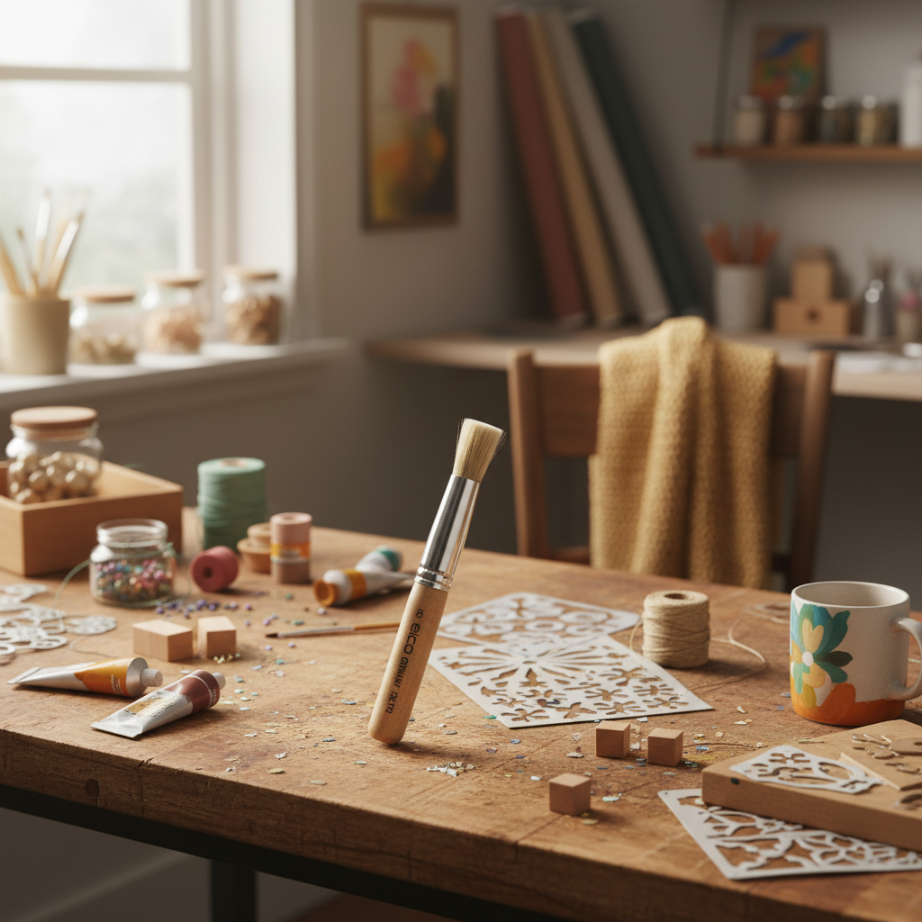 Štětec na šablony ELCO PINSEL- bristle - vel. 8