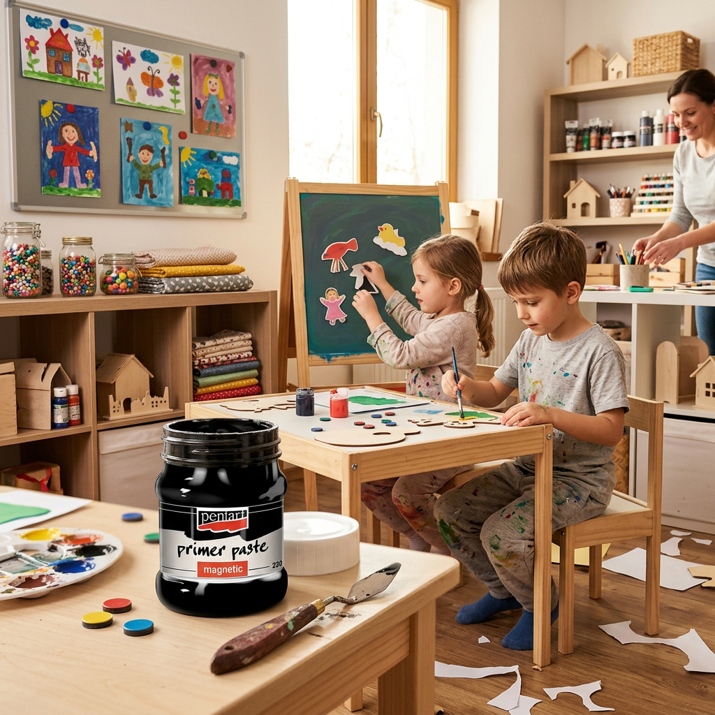 Magnetická akrylová podkladová pasta PENTART230 ml ČERNÁ