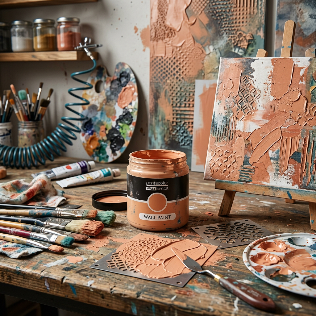 Barva na zeď WALL DECOR 500 ml SVĚTLÁ ORANŽOVÁ