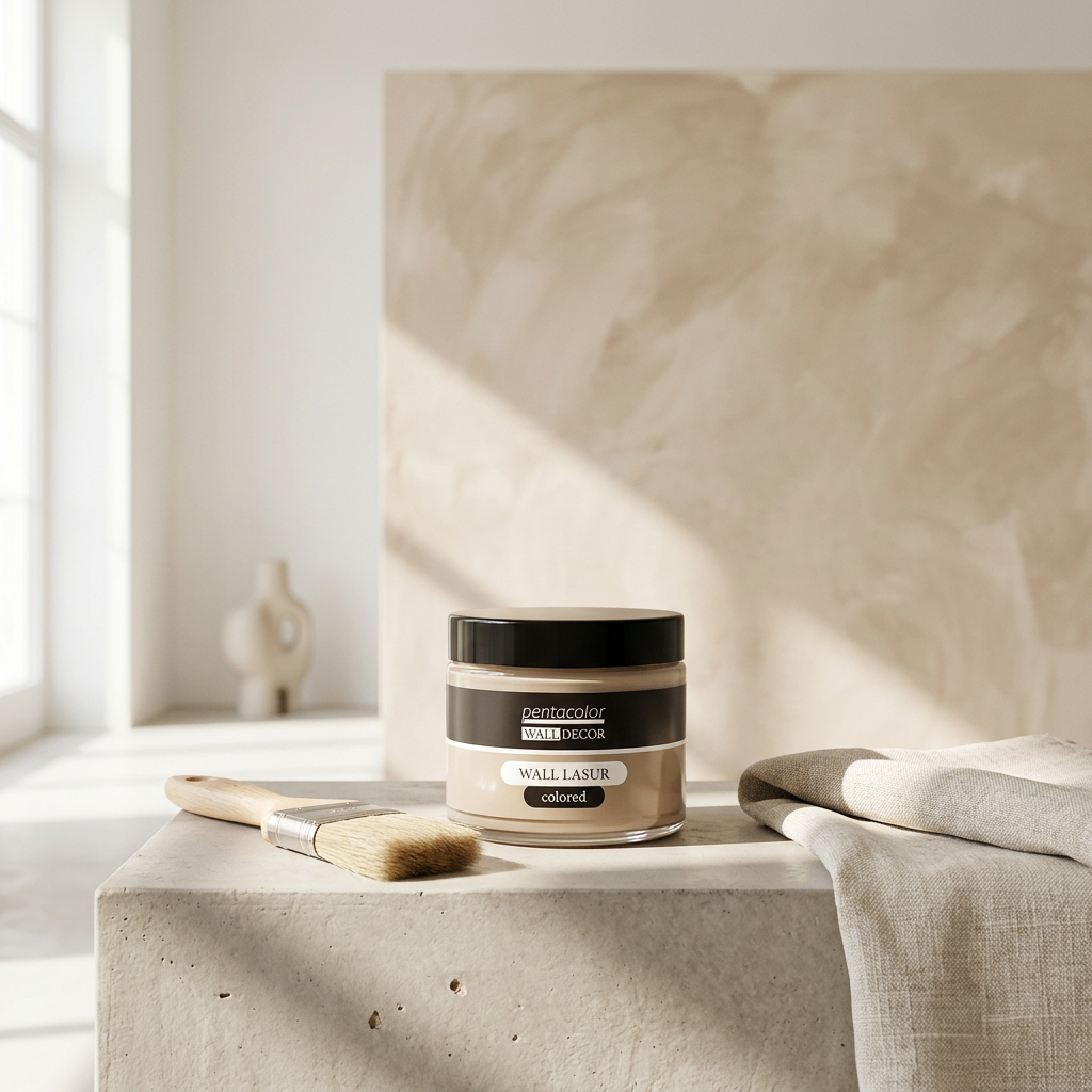 Lazurovací barva na zeď barevná WALL DECOR 150 ml BÉŽOVÁ