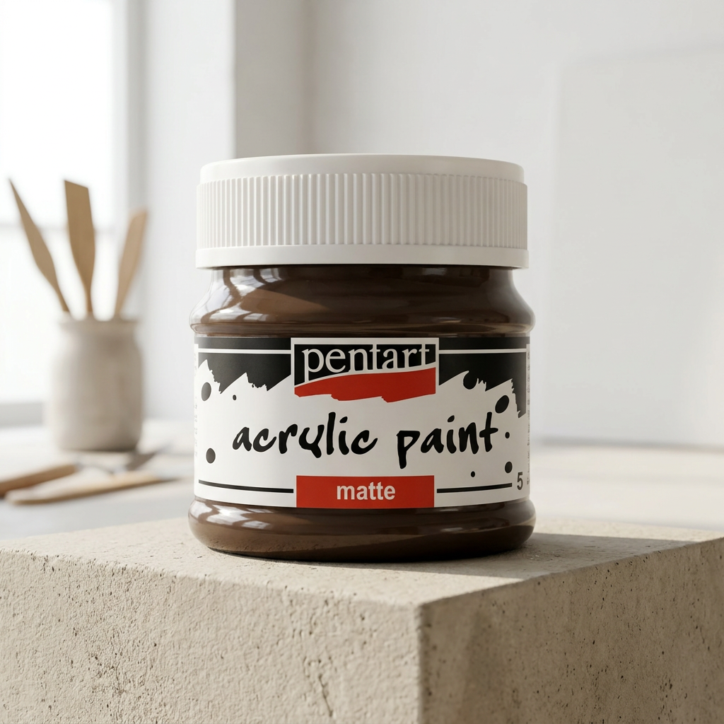 Akrylová barva matná PENTART 50 ml ZEMĚ HNĚDÁ