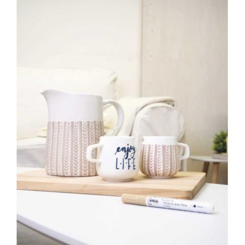 Sada Fix na sklo a porcelán KREUL CHALKY medium