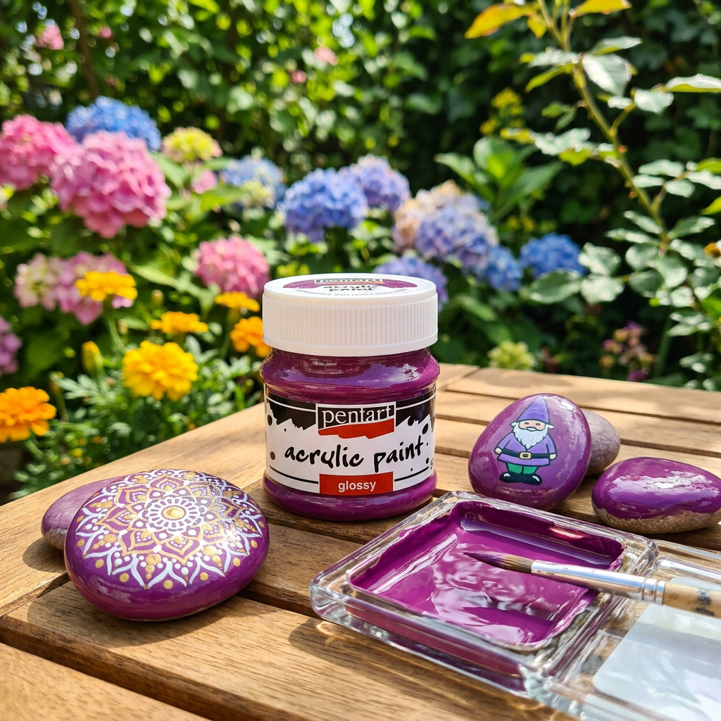Akrylová barva lesklá PENTART 50 ml TMAVÁ PURPUROVÁ