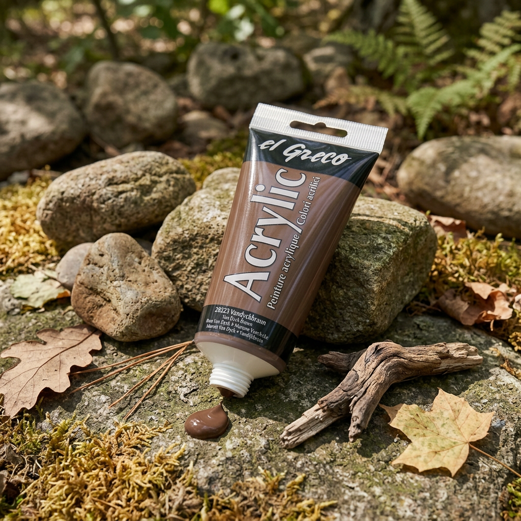 Akrylová barva EL GRECO 150 ml VANDYKE HNĚDÁ