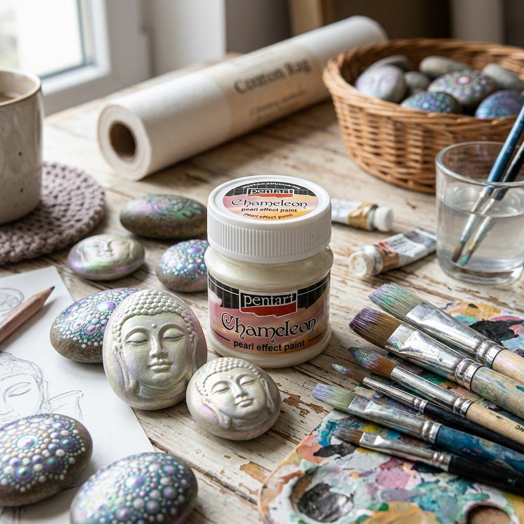 Chameleon perleťová akrylová barva PENTART 50 ml ZELENÁ-LILA
