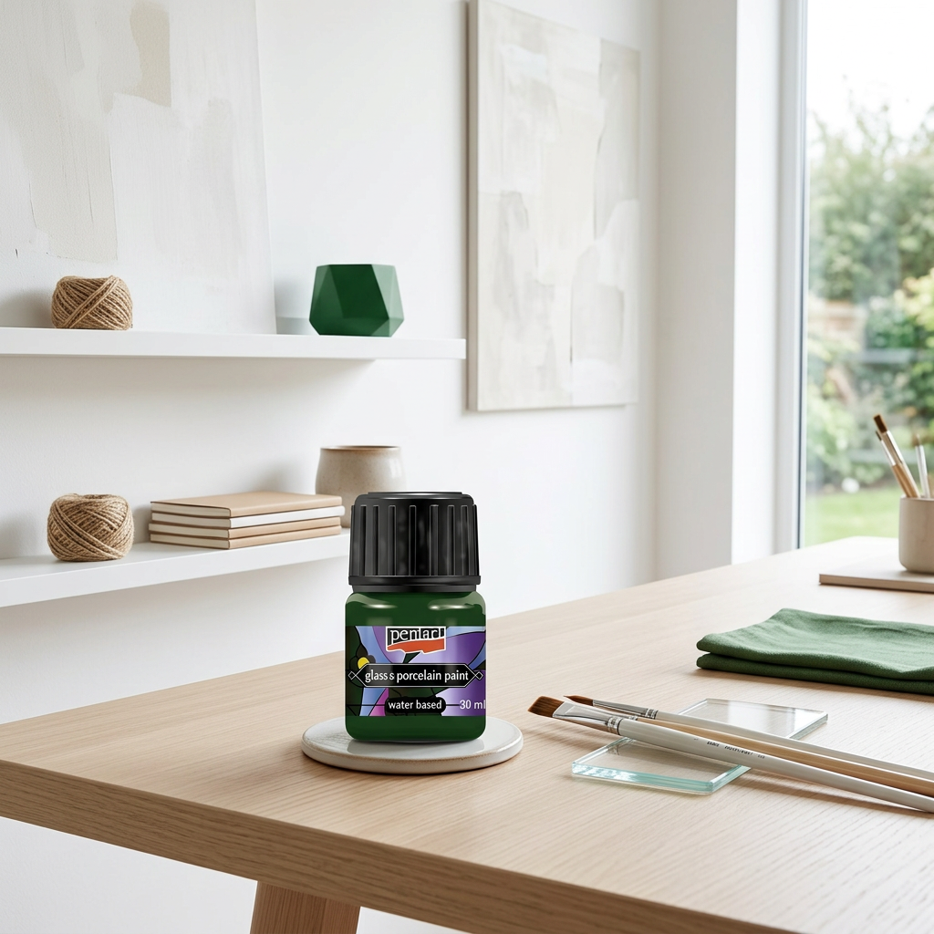 Barva na sklo a porcelán PENTART 30 ml ZELENÁ