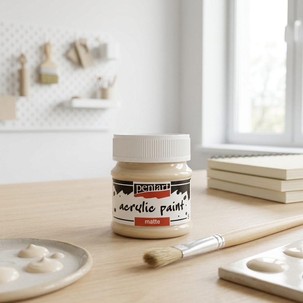 Akrylová barva matná PENTART 50 ml BÍLÁ KÁVA