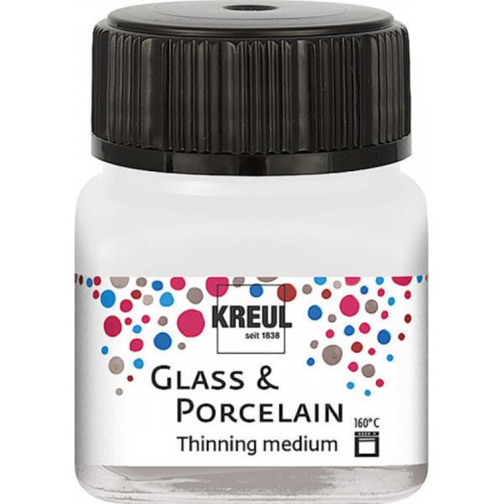 Médium na ředění barev na sklo a porcelán KREUL 20 ml
