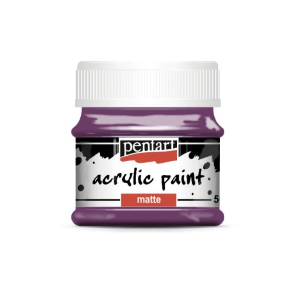 Akrylová barva matná PENTART 50 ml PURPUROVÁ