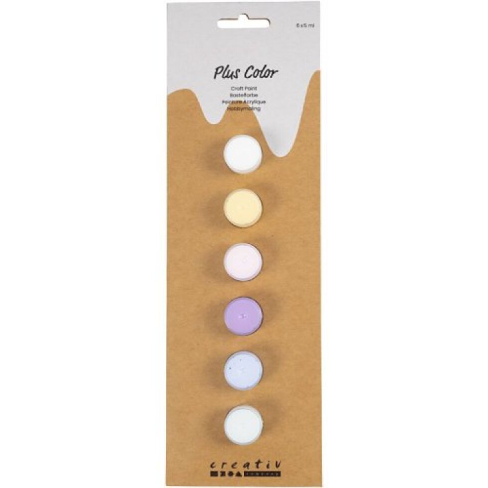 Sada Akrylová barva Plus Color 6x5 ml PASTELOVÉ ODSTÍNY