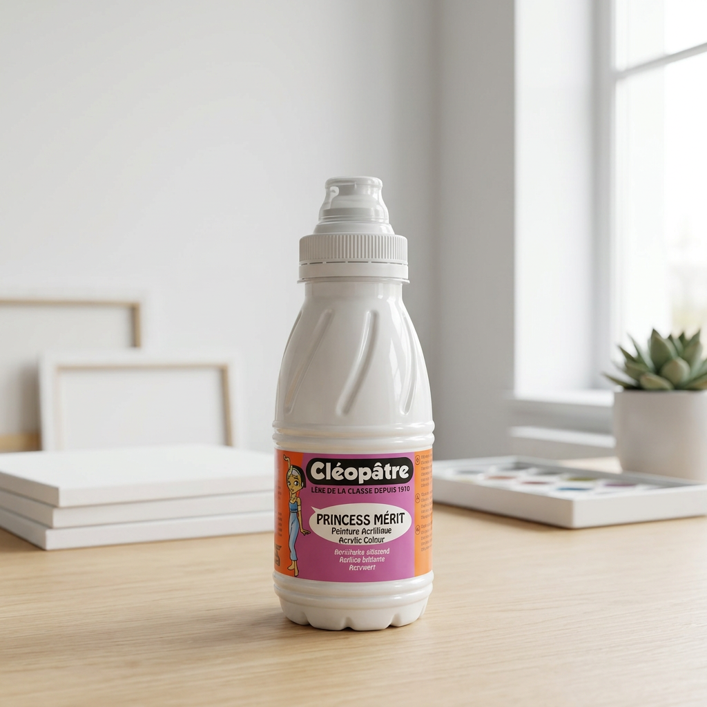 Akrylová barva CLEOPATRE 250 ml BÍLÁ
